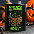 Every Day Is Halloween Personalized Mug, Funny Spooky Season Gift with Custom Name