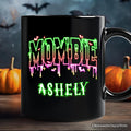 Mombie Halloween Personalized Mug, Funny Gift with Custom Name for Spooky Moms