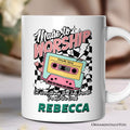 Made to Worship Christian Retro Personalized Mug, Psalm 150:6 Bible Verse Gift with Custom Name