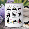 Book Cat God Says I Am Mug, Christian Bible Verse Faith Gift