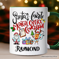 Santa's Favorite Medical Office Consultant Personalized Mug, Healthcare Christmas Gift with Custom Name