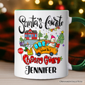 Santa's Favorite Crossing Guard Personalized Mug, School Patrol Appreciation Gift with Custom Name