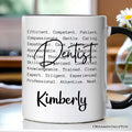 Dentist Definition Personalized Mug, Dental Appreciation Words Gift with Custom Name