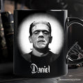 Frankenstein Spooky Portrait Personalized Mug Horror Villain Theme Halloween Gift with Custom Name
