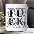 Sweary Wildflower Adult Humor Mug, Western Boho Sassy Gift
