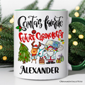 Santa's Favorite Future Cardiologist Personalized Mug, Medical Student Gift with Custom Name