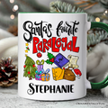 Santa's Favorite Paralegal Personalized Mug, Legal Support Appreciation Christmas Gift with Custom Name