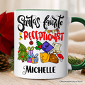 Santa's Favorite Office Receptionist Personalized Mug, Administrator Appreciation Christmas Gift with Custom Name