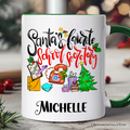 Santa's Favorite School Secretary Personalized Mug, Christmas Appreciation Gift with Custom Name