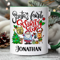 Santa's Favorite Security Guard Personalized Mug, Appreciation Christmas Gift with Custom Name