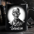 Zombie Spooky Portrait Personalized Mug Horror Villain Theme Halloween Gift with Custom Name