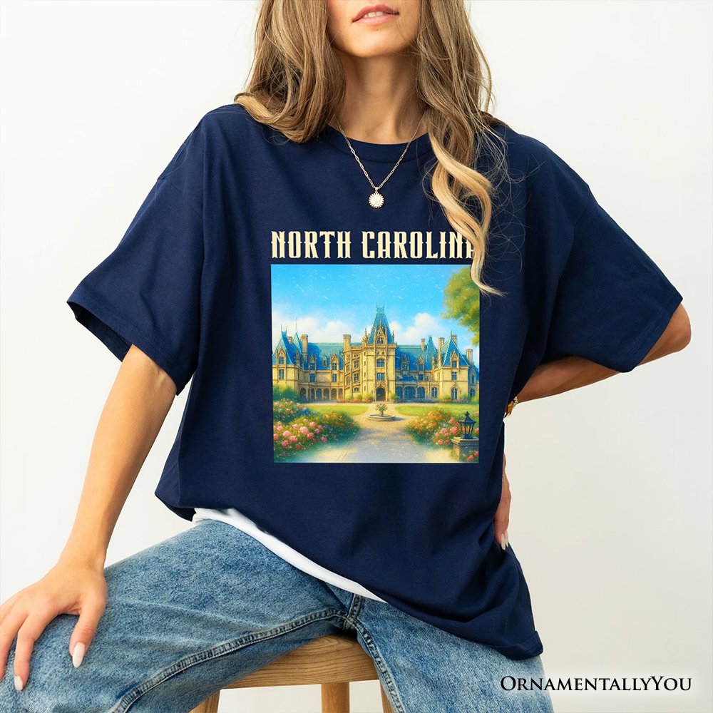 Elegant Biltmore Estate North Carolina State T-Shirt, Asheville Landmark Tee and Heritage Souvenir