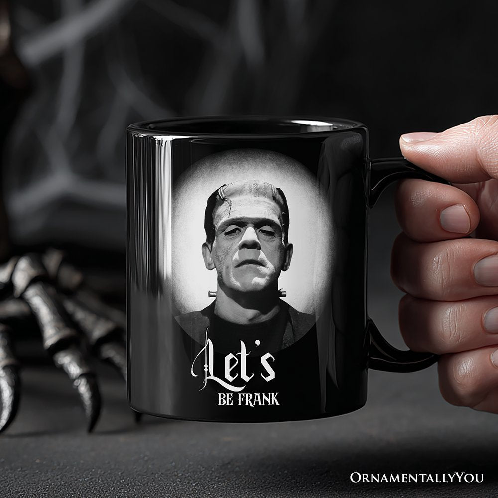 Frankenstein Spooky Portrait Personalized Mug Horror Villain Theme Halloween Gift with Custom Name