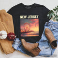 Vibrant The Wheel New Jersey State T-Shirt, Atlantic City Shore Tee and East Coast Souvenir