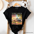 Classic Virginia State Jefferson’s Monticello T-Shirt, Southern Charm Tee and American History Keepsake