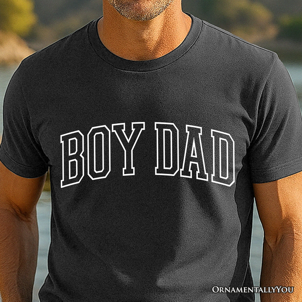 Boy Dad Varsity T-Shirt, Father's Day Tee