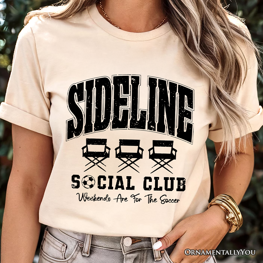 Sideline Social Club Soccer T-Shirt, Weekends Are for the Soccer Game Day Tee