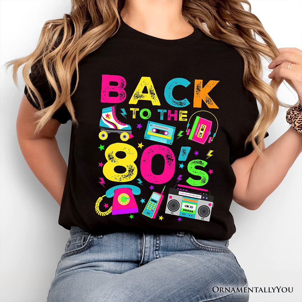 Back To The 80s T-Shirt, Colorful Retro Eighties Party Tee