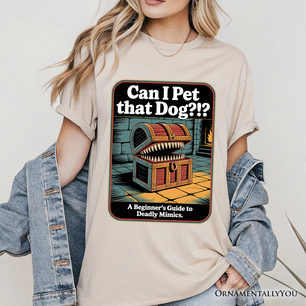 Can I Pet That Dog Retro T-Shirt, Vintage Meme Humor