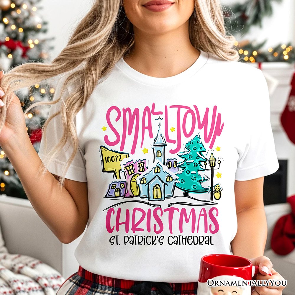 Custom Zipcode Small Town Christmas T-Shirt, Personalized Christian City State Tee