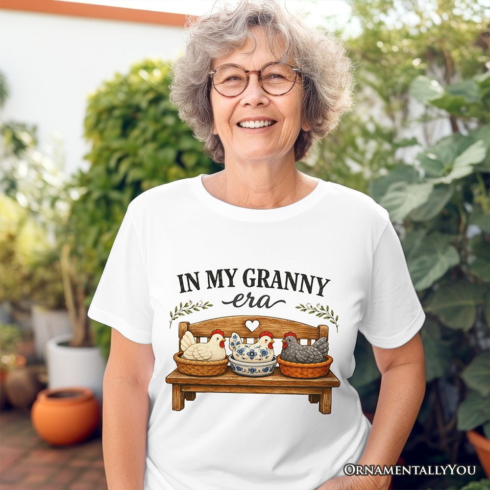 In My Granny Era Chicken Vintage T-Shirt, Cozy Farmhouse Country Grandma Tee