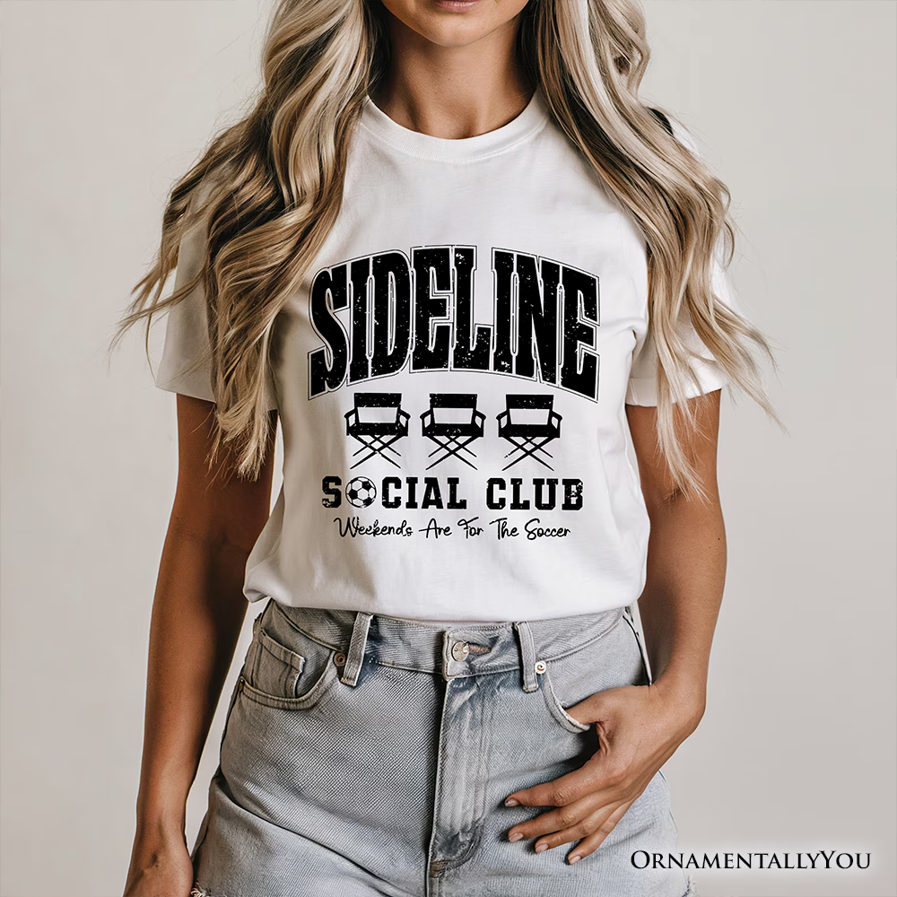 Sideline Social Club Soccer T-Shirt, Weekends Are for the Soccer Game Day Tee