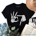 67 Skeleton Hands T-Shirt, Six Seven Funny Meme Tee