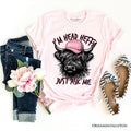 Bossy Highland Cow T-Shirt, Head Heifer Funny Western Tee