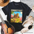 Charming Connecticut State Gillette Castle T-Shirt, Historic Landmark Tee and New England Travel Keepsake Souvenir