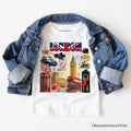 Classic London Artwork City Full of Landmarks T-Shirt, Vintage Tee and Souvenir of England