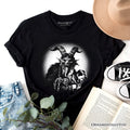 Krampus Spooky Portrait T-Shirt, Horror Villain Theme Halloween Tee