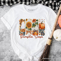 Pumpkin Season T-Shirt, Fall Sunflower Coquette Bow Autumn Tee