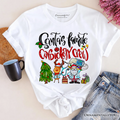 Santa's Favorite Cardiology Crew T-Shirt, Merry Christmas Cardiac Tee