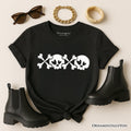 XOXO Skulls Anti-Valentine T-Shirt, Sarcastic Skeletons Love Tee