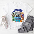 Artistic Illinois State Themes and Landmarks T-Shirt, Tee for History and Travel Lovers