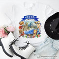 Artistic Ohio State Themes and Landmarks T-Shirt, Tee for History and Travel Lovers
