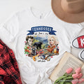 Artistic Tennessee State Themes and Landmarks T-Shirt, Tee for History and Travel Lovers