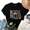 Book Nerd Collage Retro T-Shirt, Bookish Booktok Librarian Tee