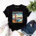 Classic California State Golden Gate Bridge T-Shirt, San Francisco Bay Tee and Coastal Landmark Souvenir