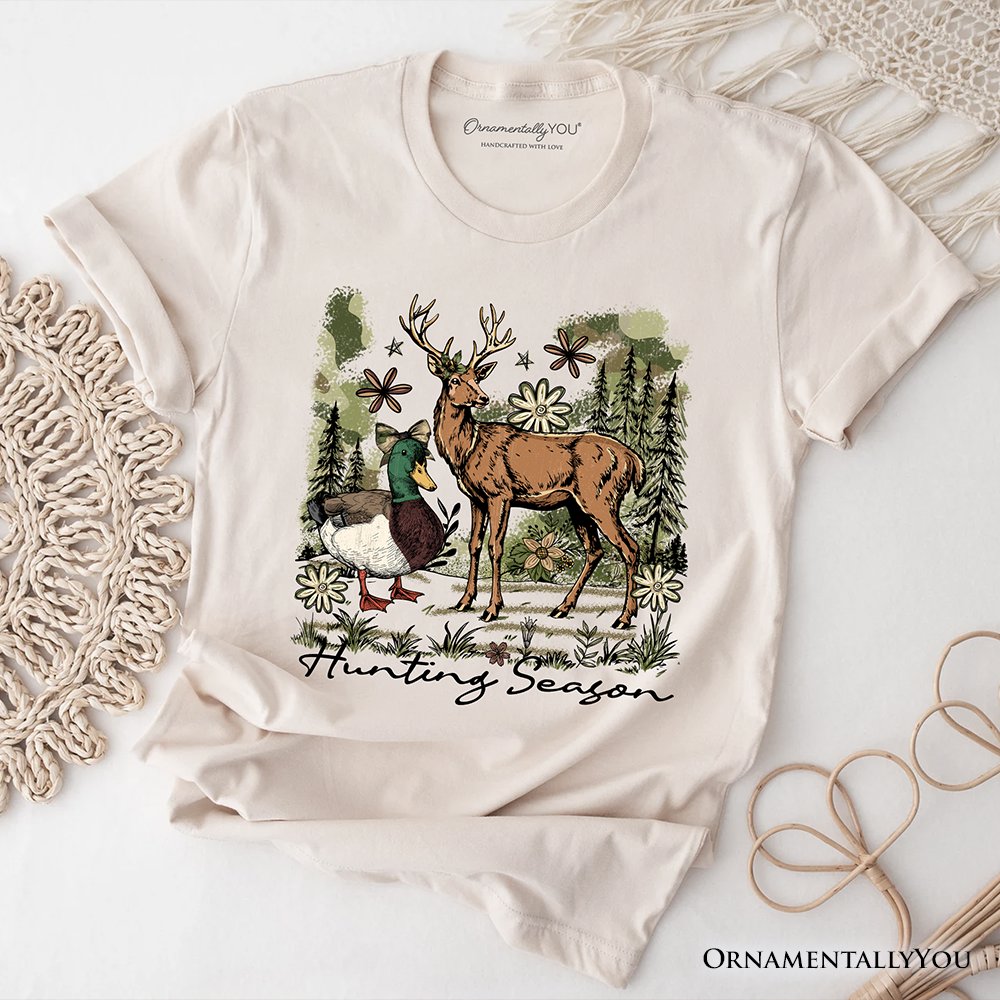 Coquette Hunting Season T-Shirt, Rustic Wildlife Hunter Tee