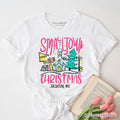 Custom Zipcode Small Town Christmas T-Shirt, Personalized Christian City State Tee