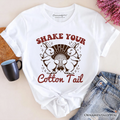 Funny Disco Easter Bunny T-Shirt, Shake Your Cotton Tail Retro Tee