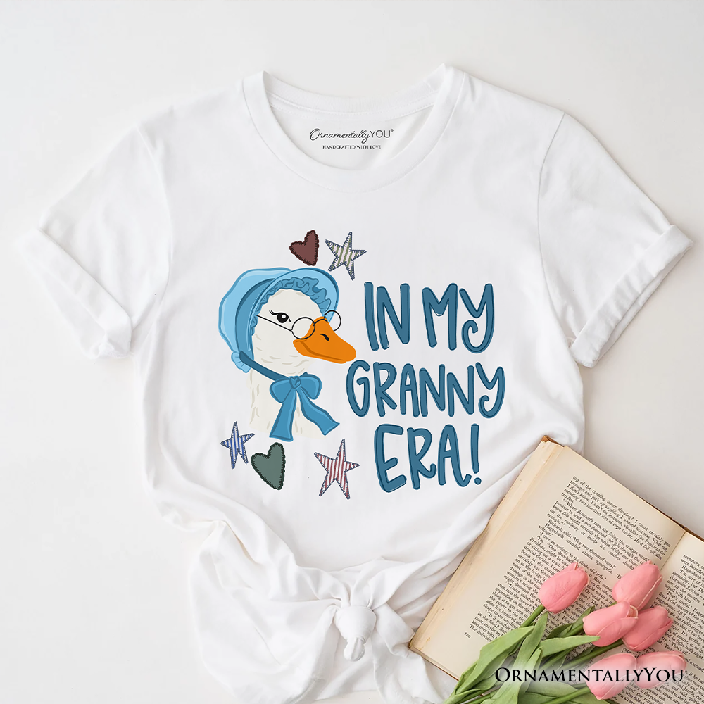 In My Granny Era Goose T-Shirt, Funny Grandma Doodle Tee