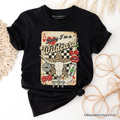 Wildcard Cowgirl T-Shirt, Vintage Western Collage Leopard Skull Tee