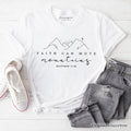 Faith Can Move Mountains Matthew 17:20 Christian T-Shirt, Minimalist Mountain Religious Tee