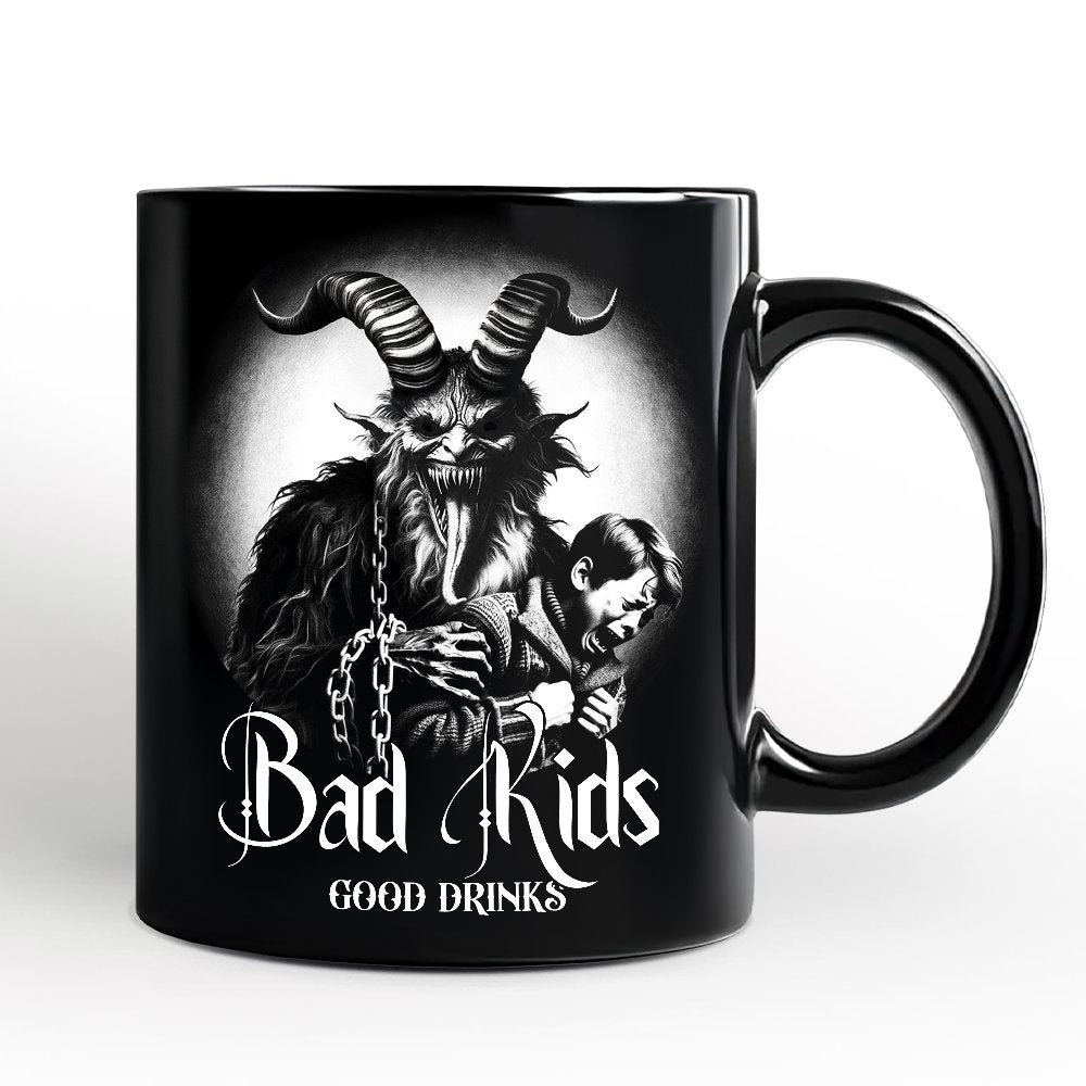 Krampus Spooky Portrait Personalized Mug Horror Villain Theme Halloween Gift with Custom Name