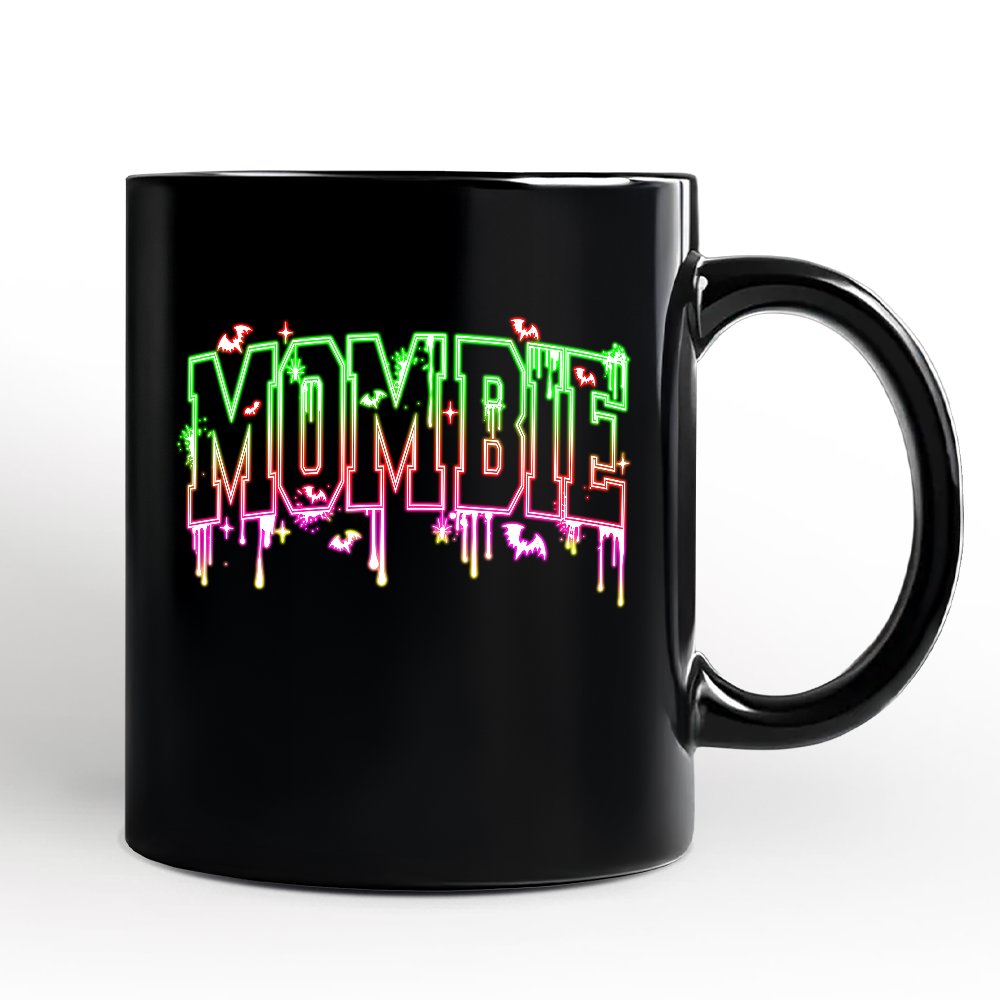 Mombie Halloween Personalized Mug, Funny Gift with Custom Name for Spooky Moms