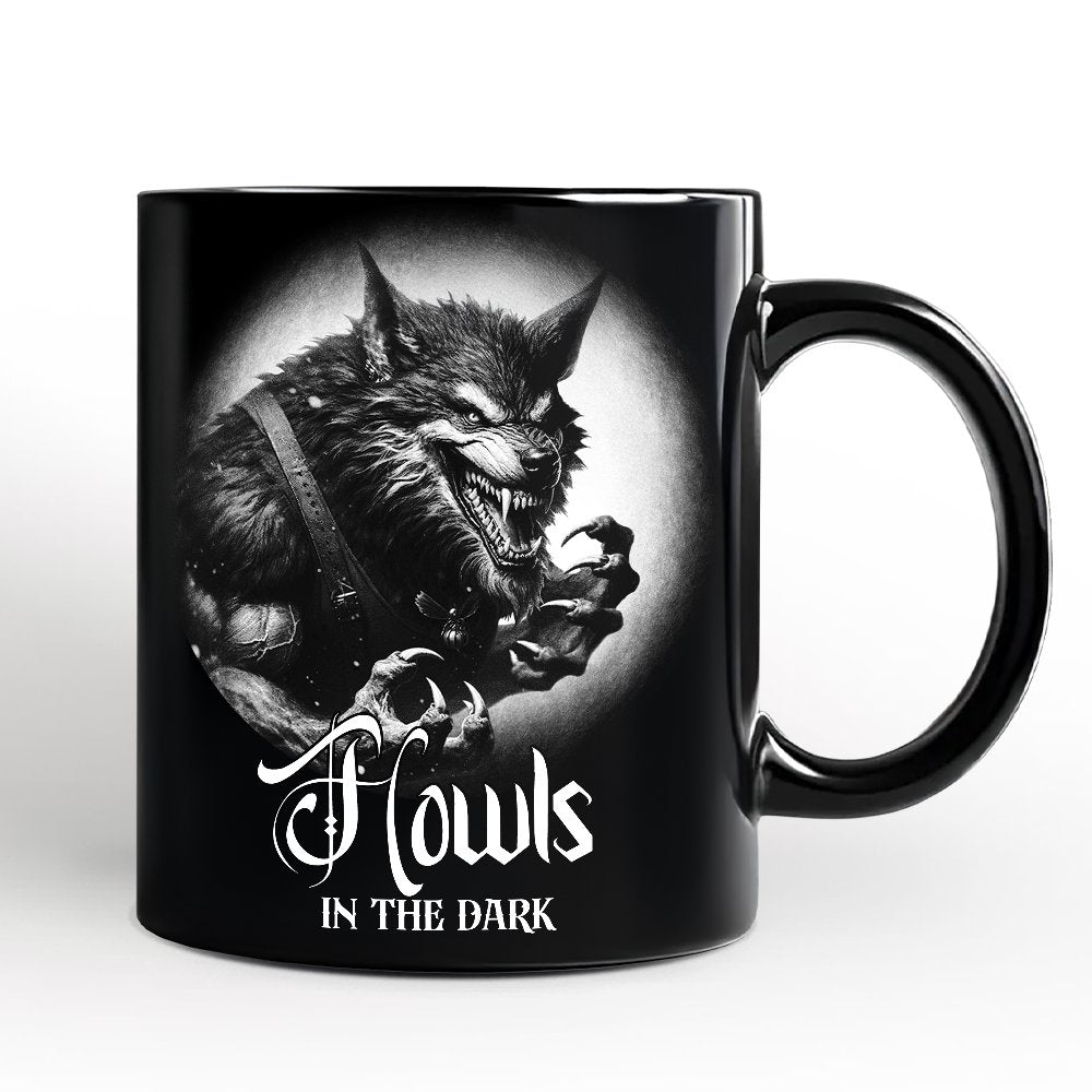 Werewolf Spooky Portrait Personalized Mug Horror Villain Theme Halloween Gift with Custom Name