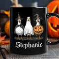 Haunting Honkers Goose Personalized Mug, Funny Halloween Costumes Gift with Custom Name